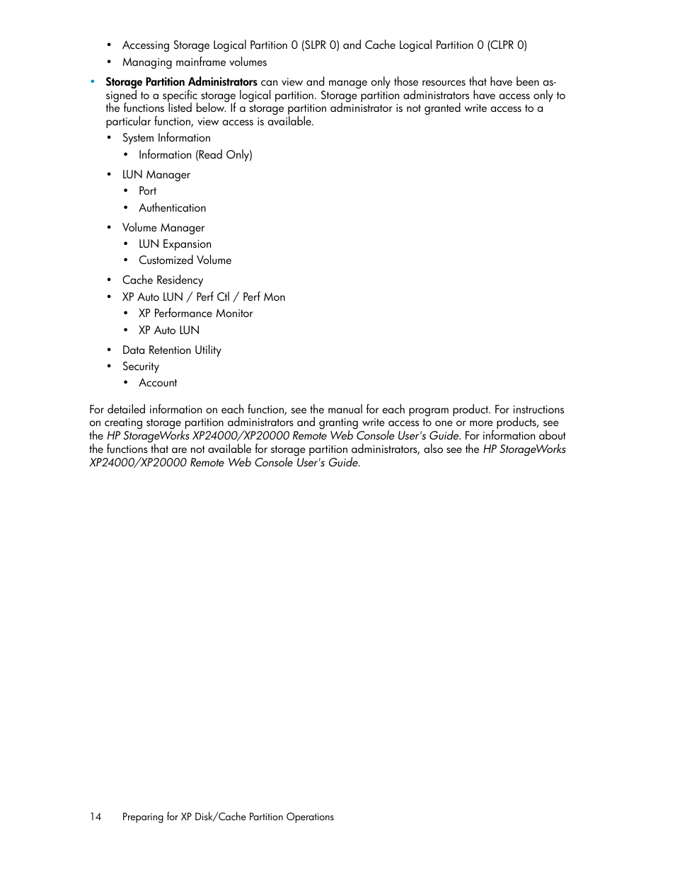 HP StorageWorks XP Remote Web Console Software User Manual | Page 14 / 42