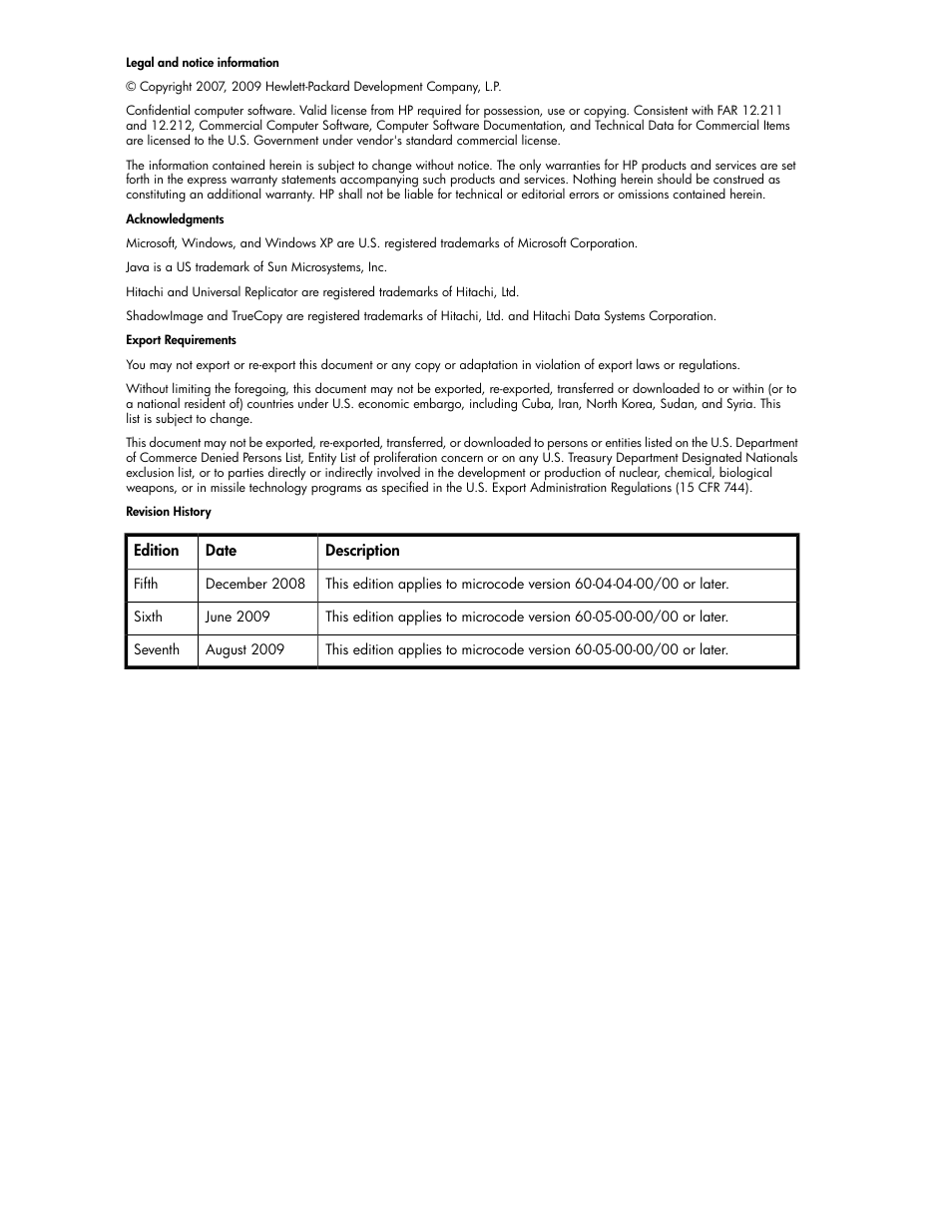 HP StorageWorks XP Remote Web Console Software User Manual | Page 2 / 42