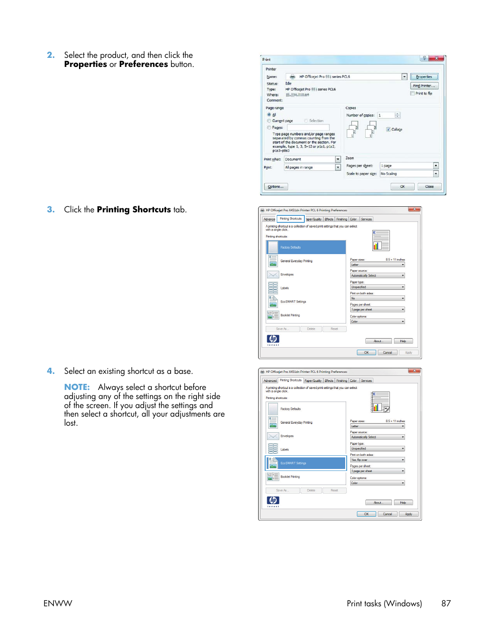 HP Officejet Pro X551 Printer series User Manual | Page 101 / 250