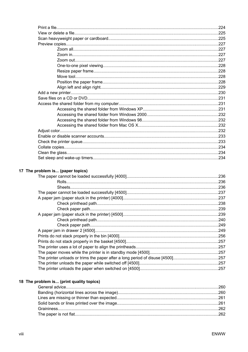 HP Designjet 4500 Printer series User Manual | Page 10 / 360