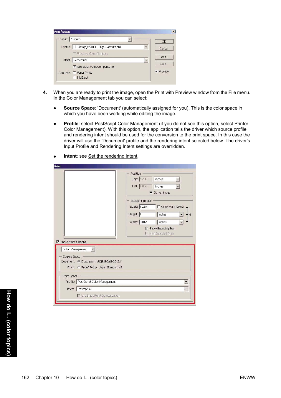 HP Designjet 4500 Printer series User Manual | Page 176 / 360