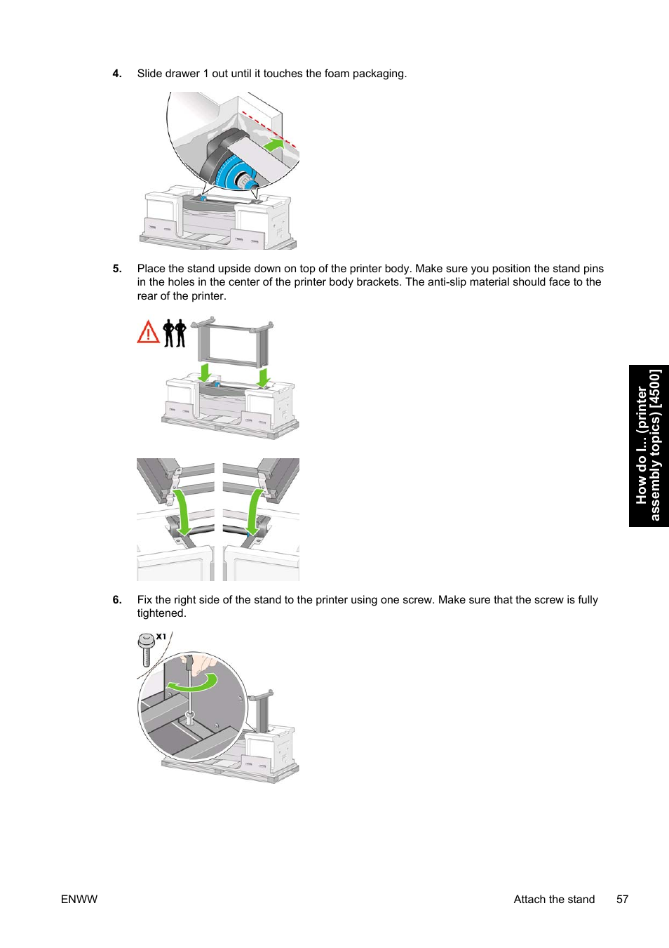 HP Designjet 4500 Printer series User Manual | Page 71 / 360