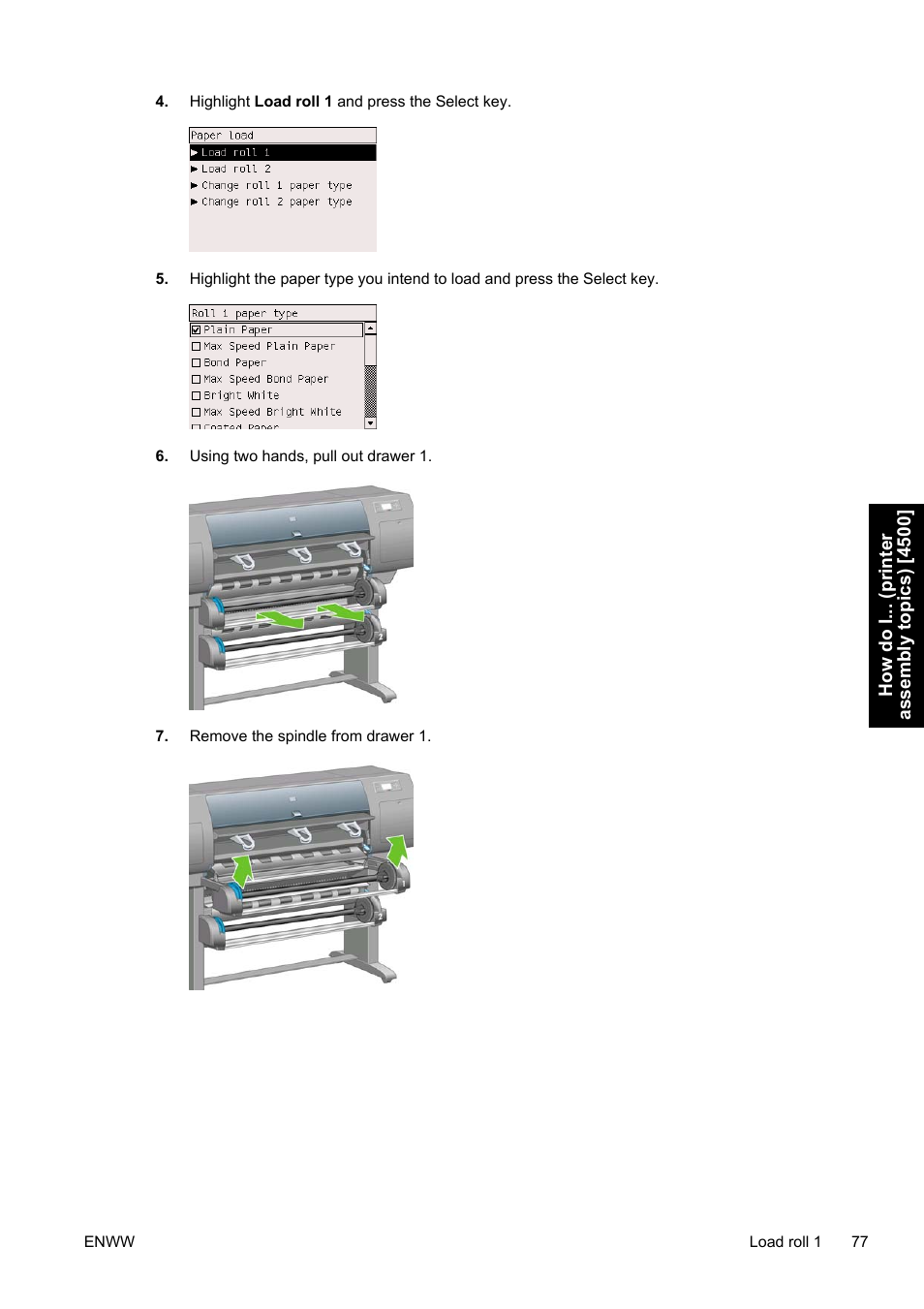 HP Designjet 4500 Printer series User Manual | Page 91 / 360