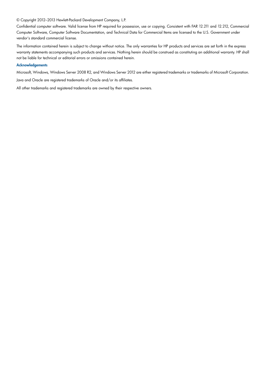 HP 3PAR Operating System Software Licenses User Manual | Page 2 / 63