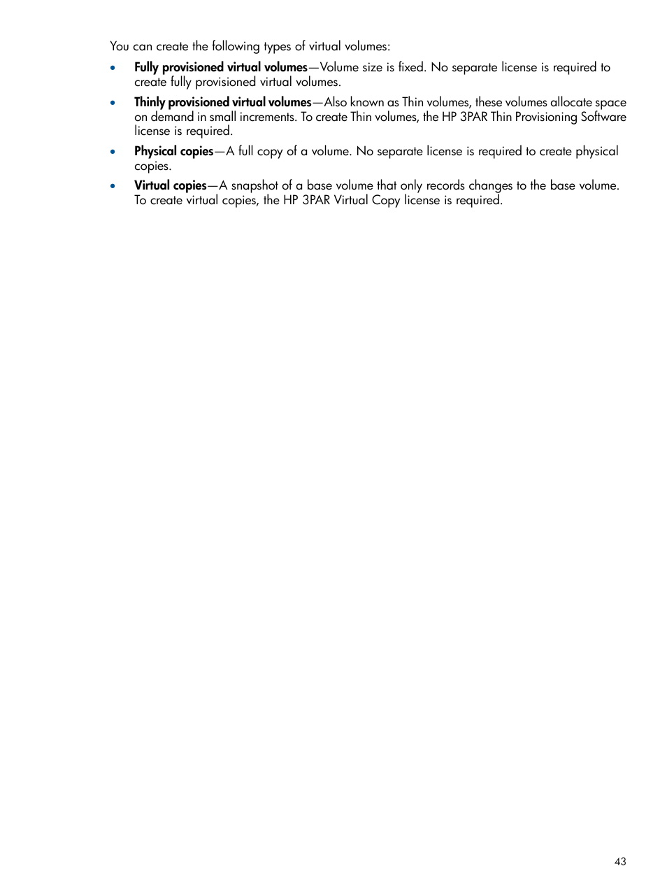 HP 3PAR Operating System Software Licenses User Manual | Page 43 / 63