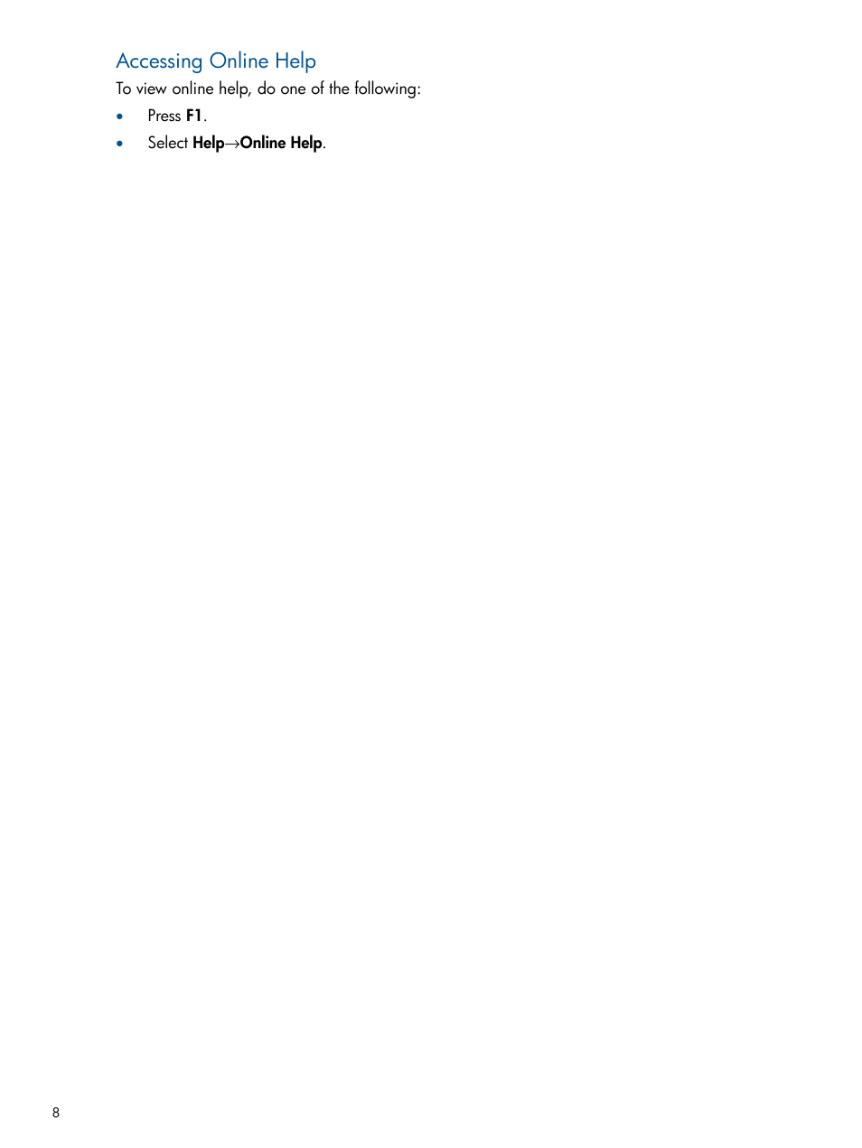 Accessing online help | HP 3PAR Operating System Software Licenses User Manual | Page 8 / 63