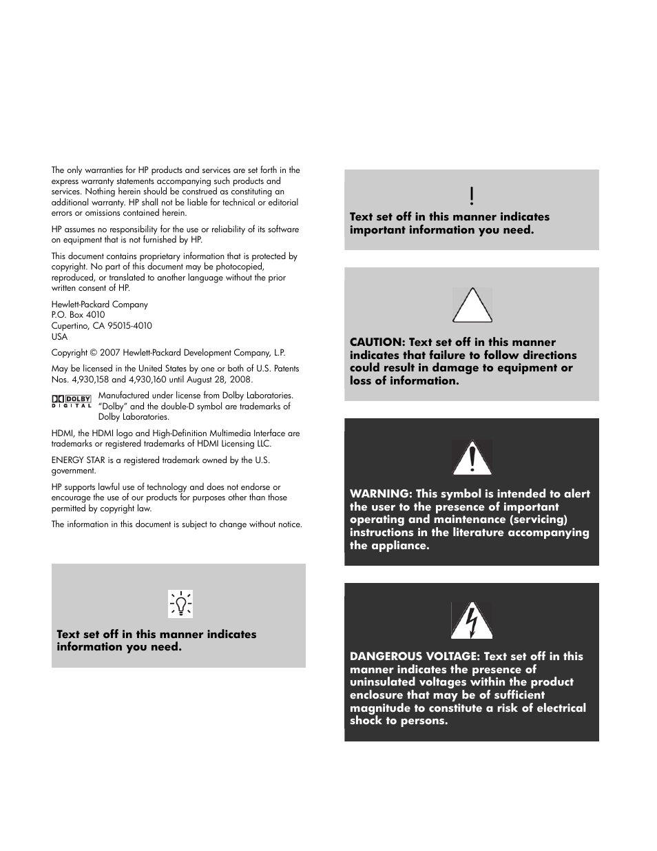 HP LT4200 42 inch Professional LCD HDTV User Manual | Page 2 / 66