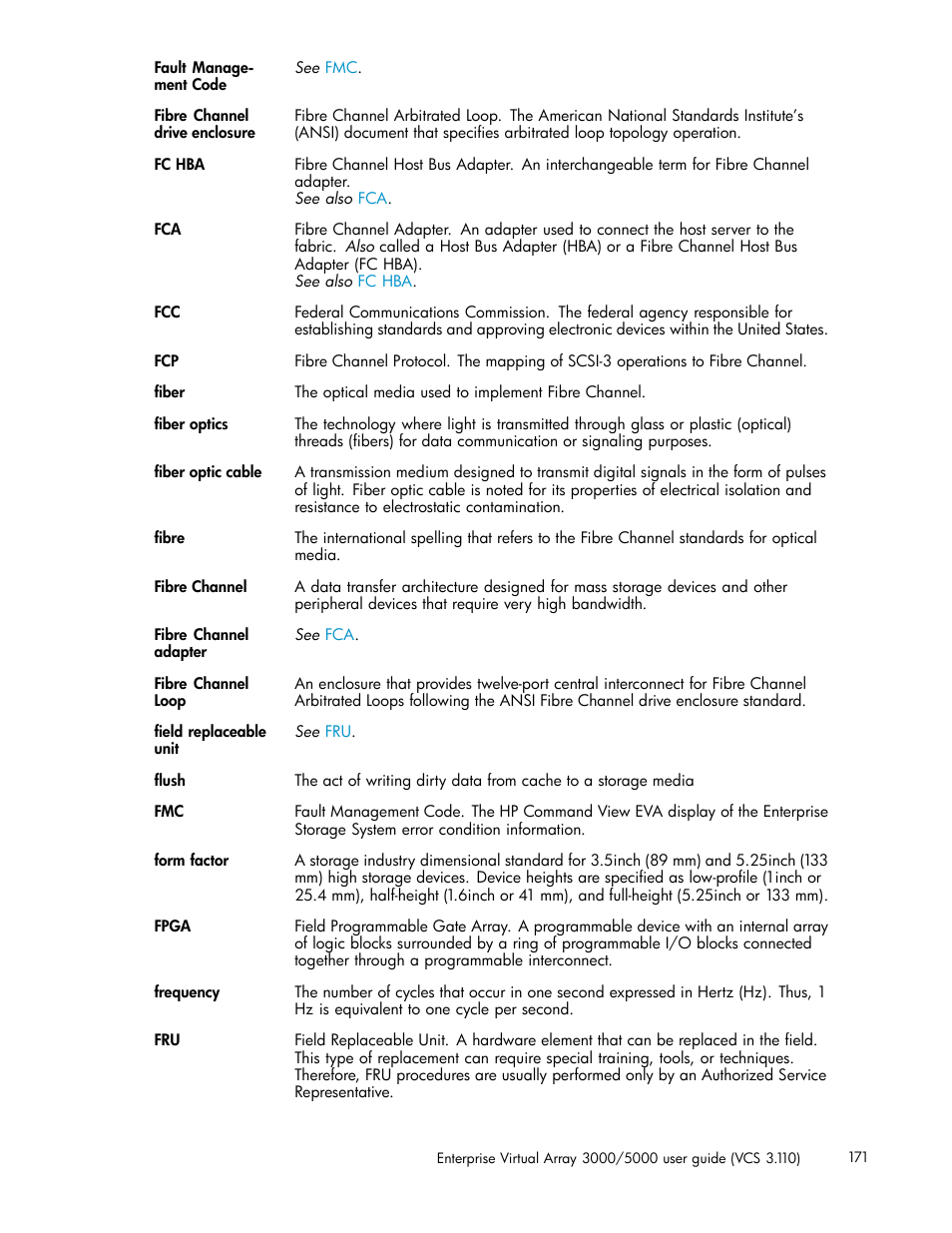 HP 3000 Enterprise Virtual Array User Manual | Page 171 / 188