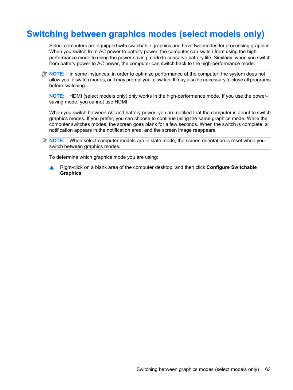 HP G72-b50US Notebook PC User Manual | Page 73 / 127