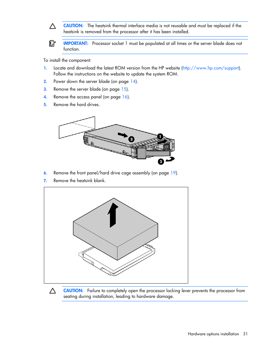 HP ProLiant BL620c G7 Server-Blade User Manual | Page 31 / 123