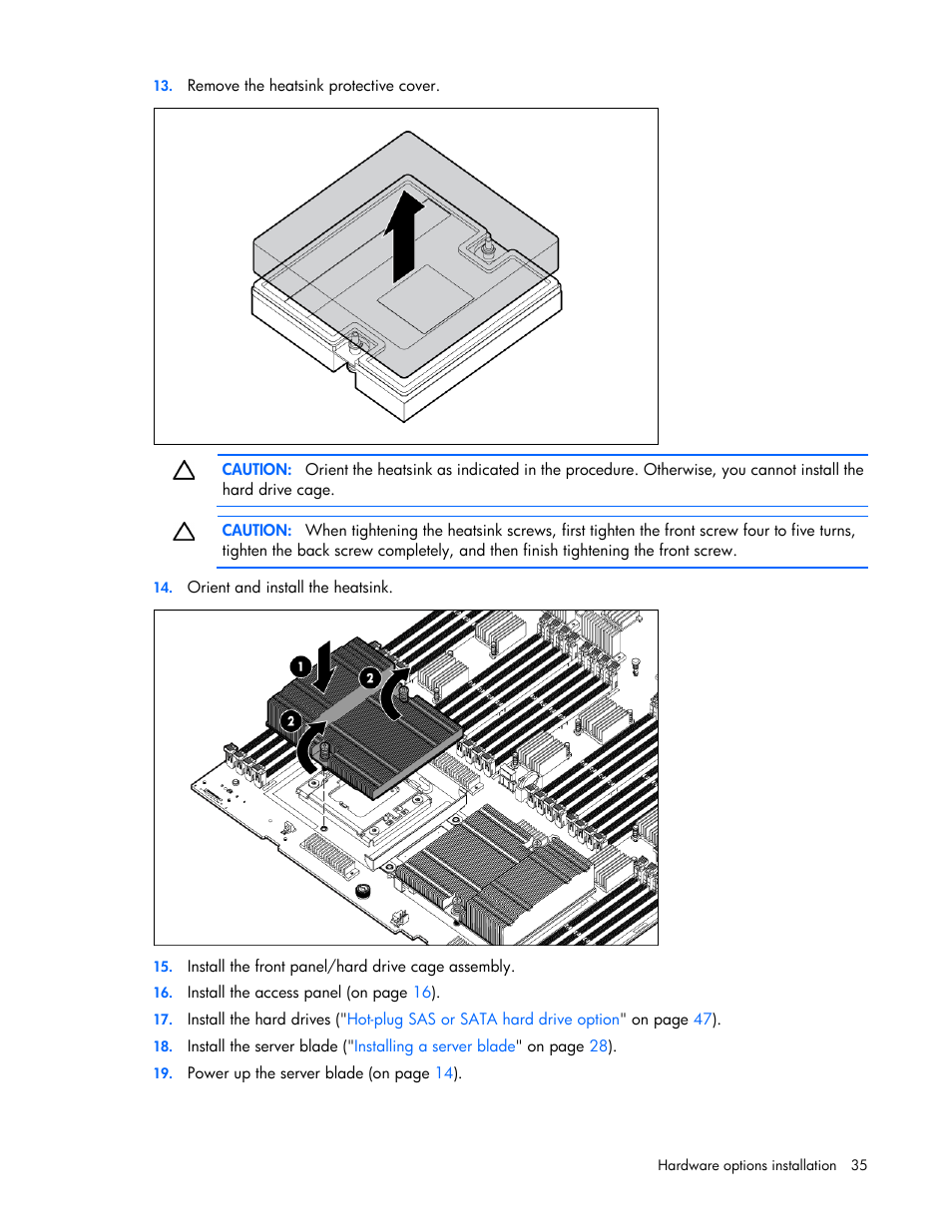 HP ProLiant BL620c G7 Server-Blade User Manual | Page 35 / 123
