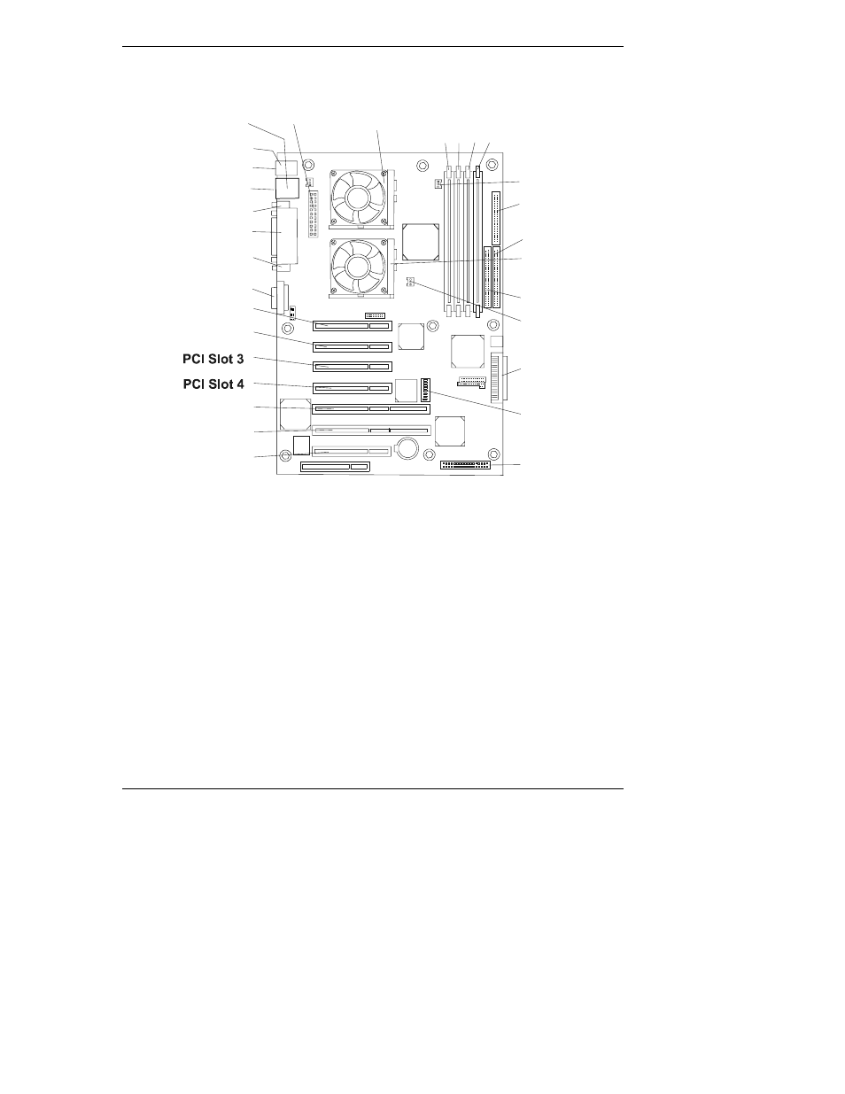 System board layout | HP Netserver E Server series User Manual | Page 98 / 106