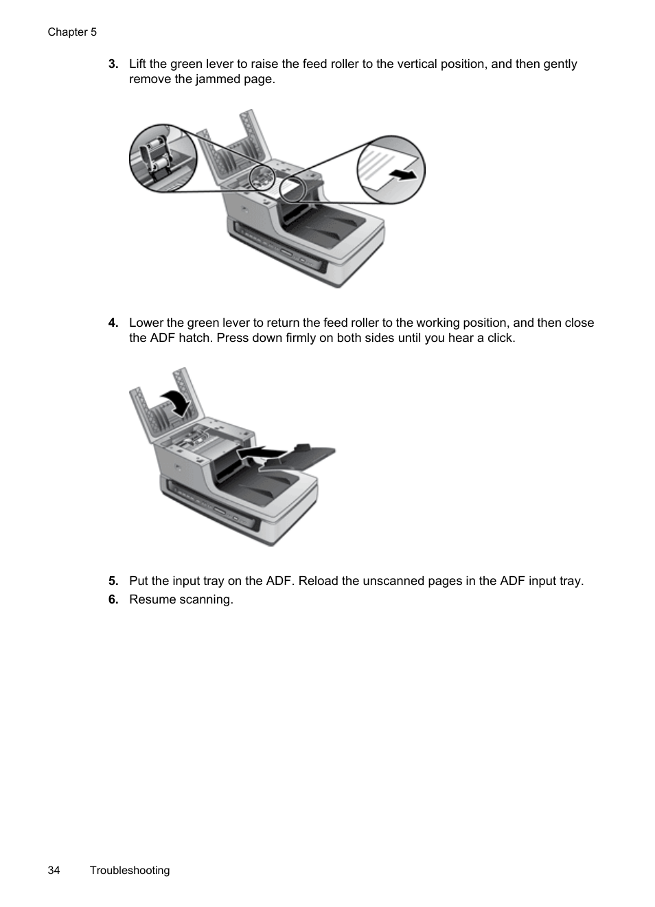 HP Scanjet N8460 Document Flatbed Scanner User Manual | Page 36 / 42