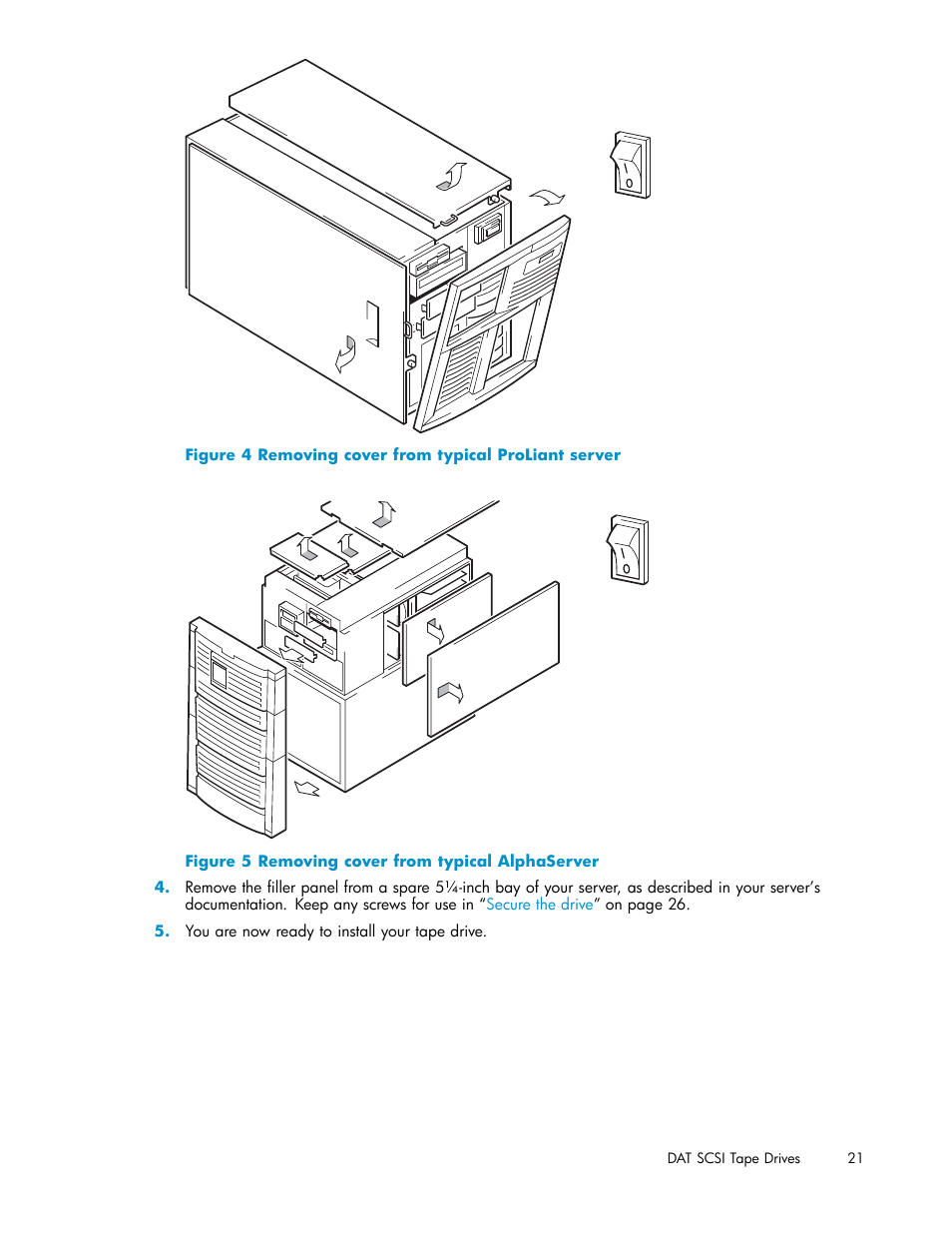 HP StoreEver DAT Tape Drives User Manual | Page 21 / 69