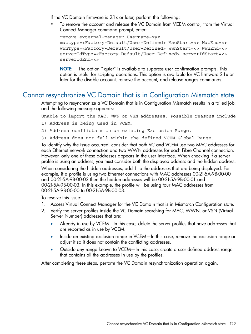 HP Insight Management-Software User Manual | Page 129 / 152