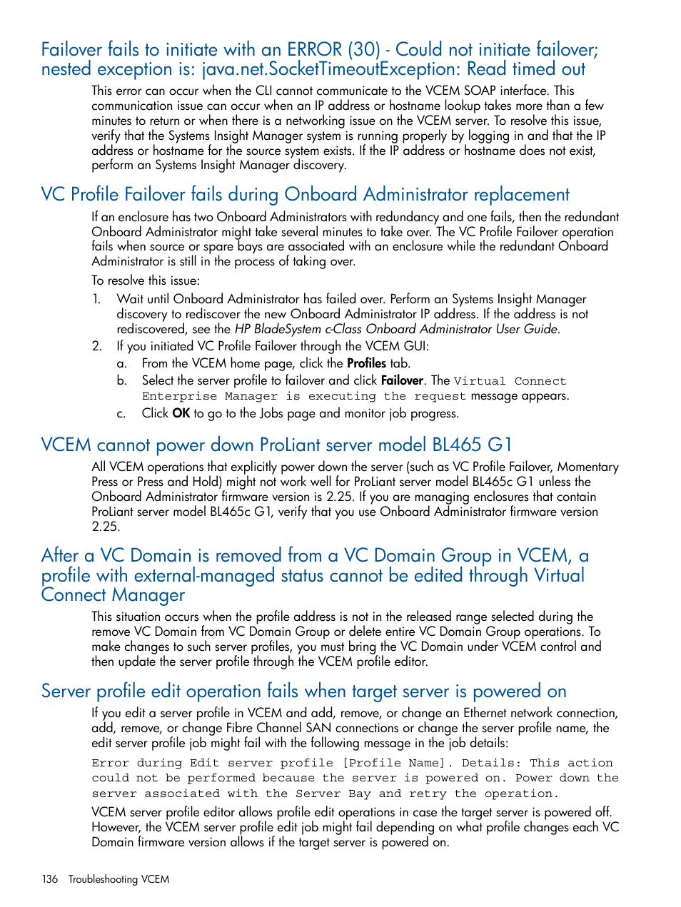 HP Insight Management-Software User Manual | Page 136 / 152