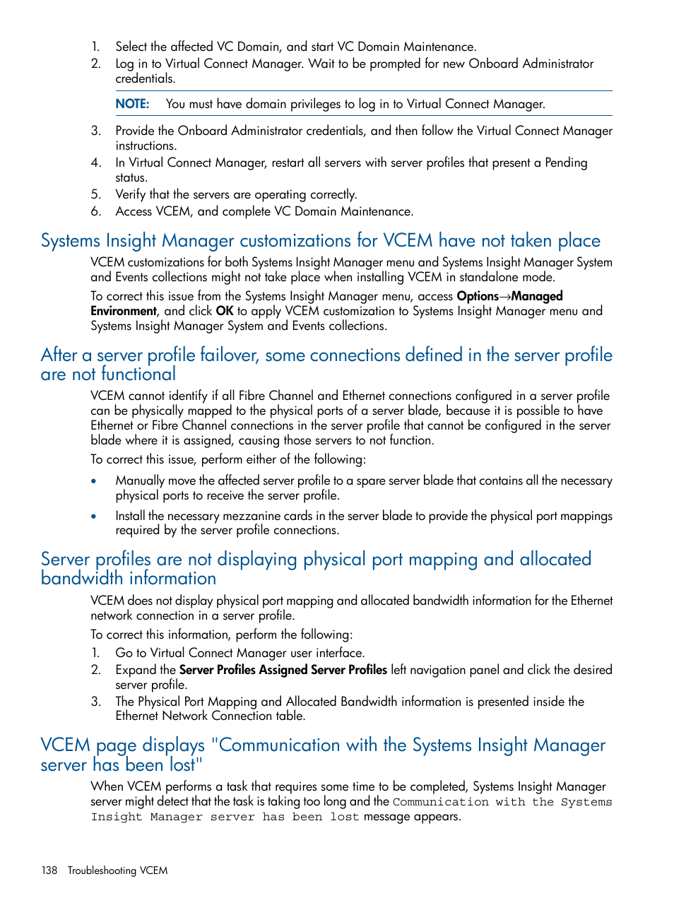 HP Insight Management-Software User Manual | Page 138 / 152