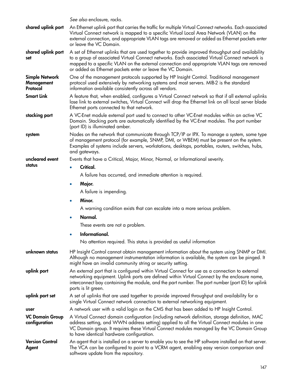 HP Insight Management-Software User Manual | Page 147 / 152