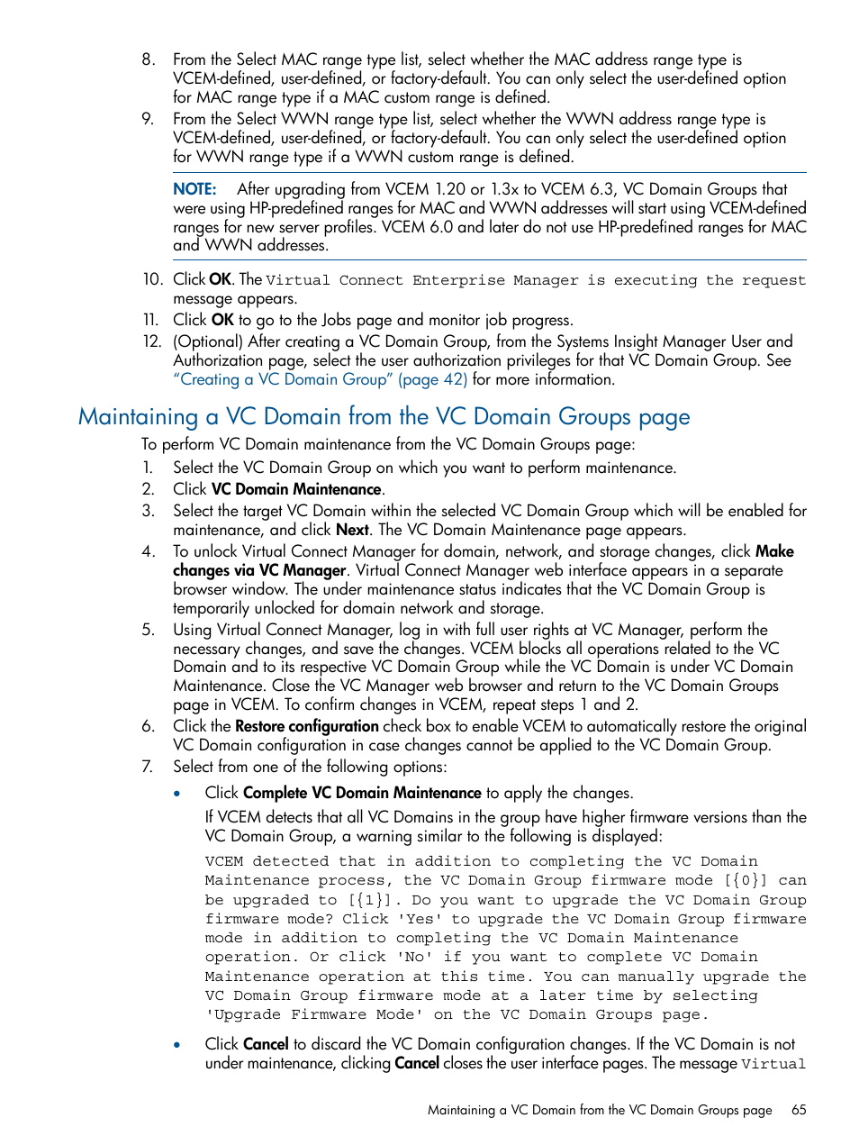 HP Insight Management-Software User Manual | Page 65 / 152