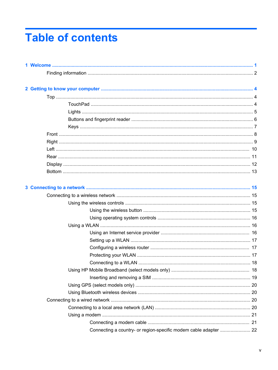HP EliteBook 8770w Mobile Workstation User Manual | Page 5 / 128