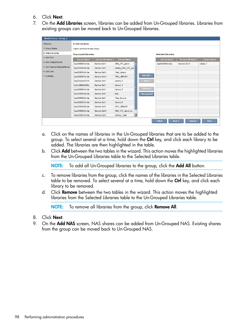 HP StorageWorks Data Replication Manager Software User Manual | Page 98 / 144