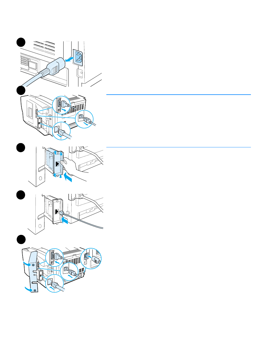 Installing an hpjetdirect eio card, Installing an hp jetdirect eio card, Installing an | HP LaserJet 2300 Printer series User Manual | Page 170 / 196