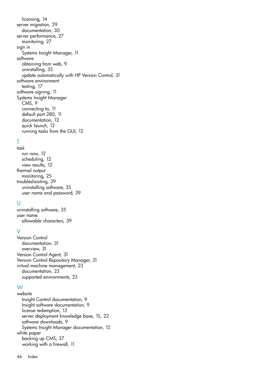 HP Insight Control User Manual | Page 46 / 46