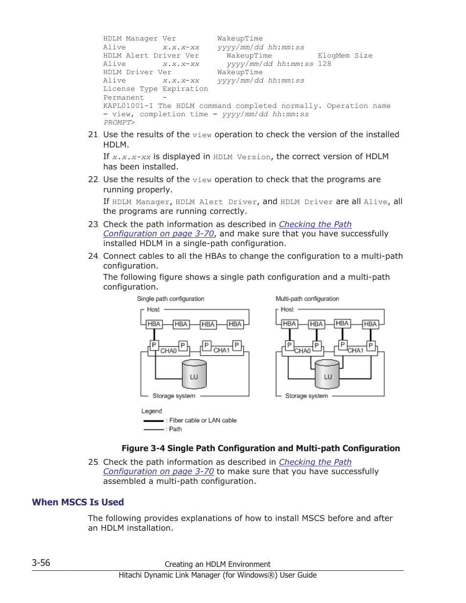 When mscs is used -56 | HP XP7 Storage User Manual | Page 124 / 446