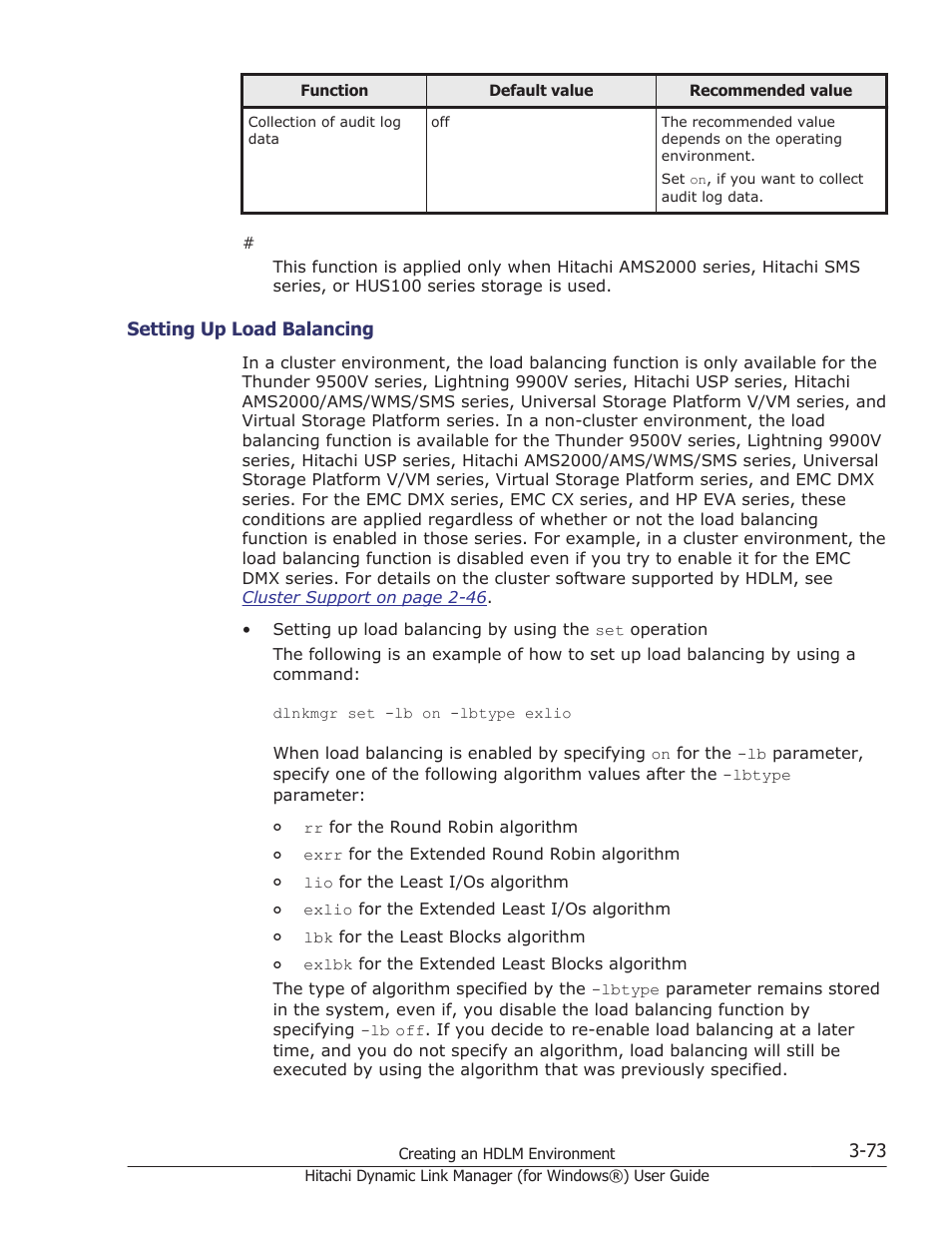 Setting up load balancing -73 | HP XP7 Storage User Manual | Page 141 / 446