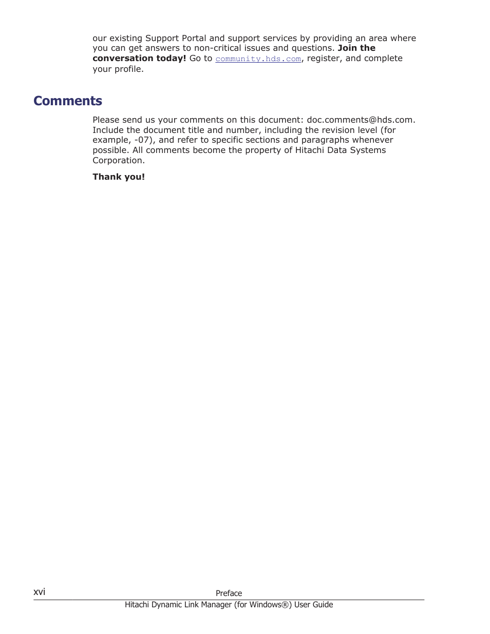 Comments | HP XP7 Storage User Manual | Page 16 / 446