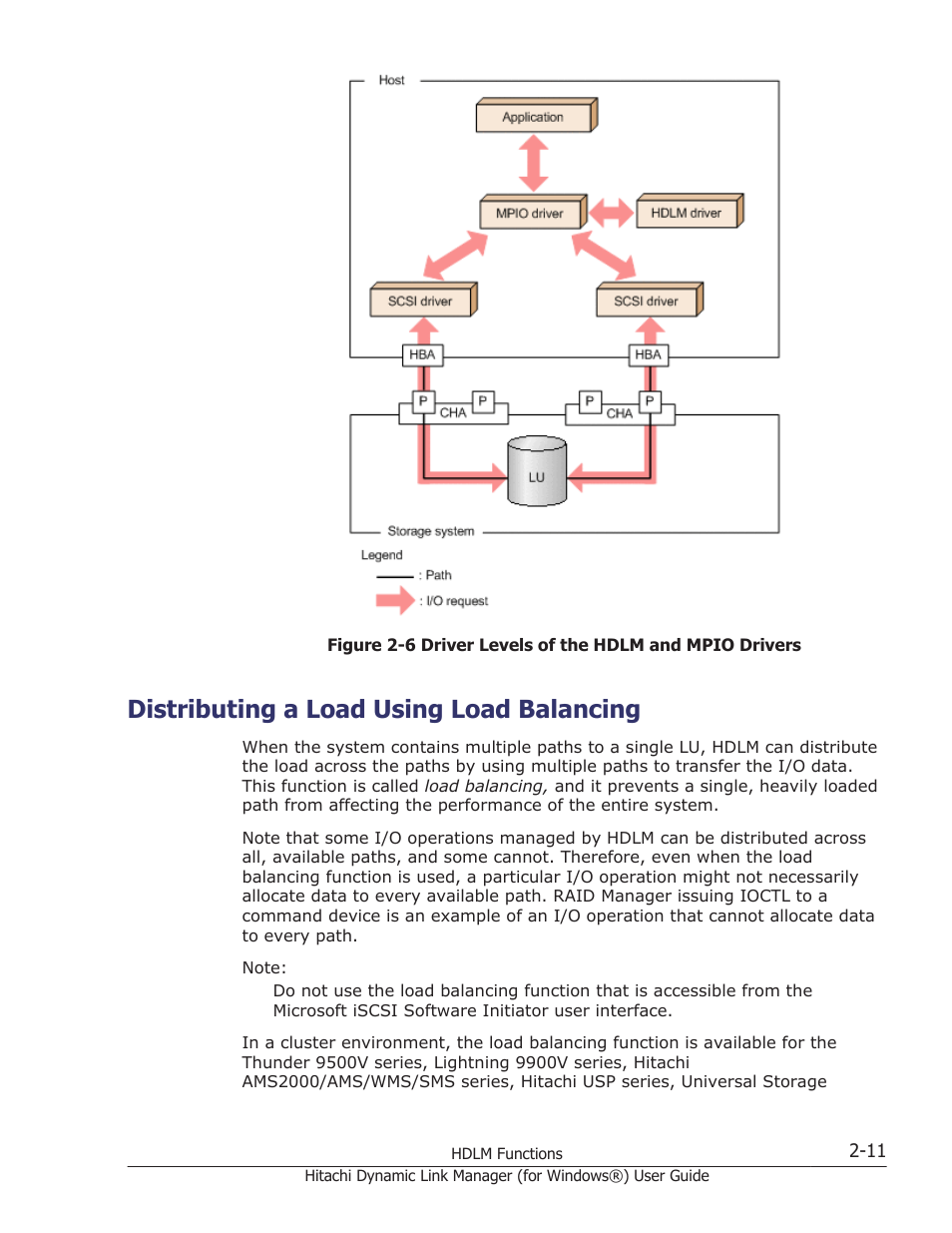 Distributing a load using load balancing, Distributing a load using load balancing -11, Distributing a load using load | HP XP7 Storage User Manual | Page 31 / 446