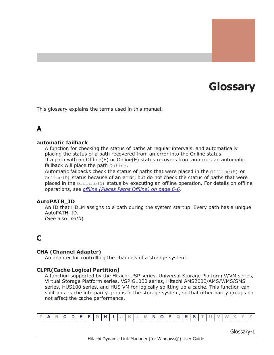 Glossary | HP XP7 Storage User Manual | Page 431 / 446