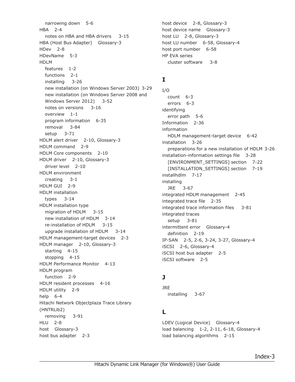 Index-3 | HP XP7 Storage User Manual | Page 441 / 446