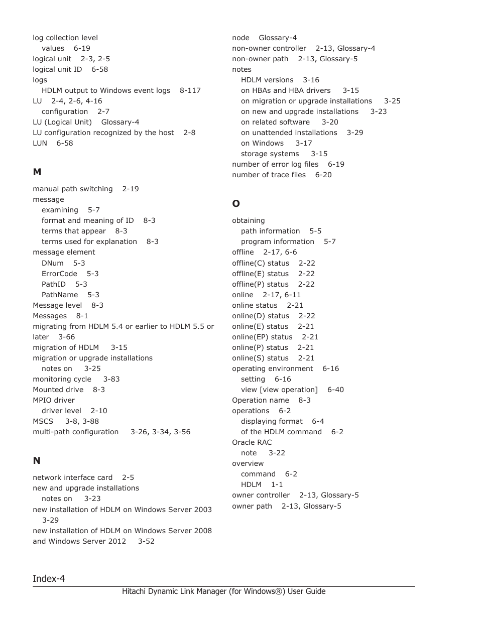 Index-4 | HP XP7 Storage User Manual | Page 442 / 446