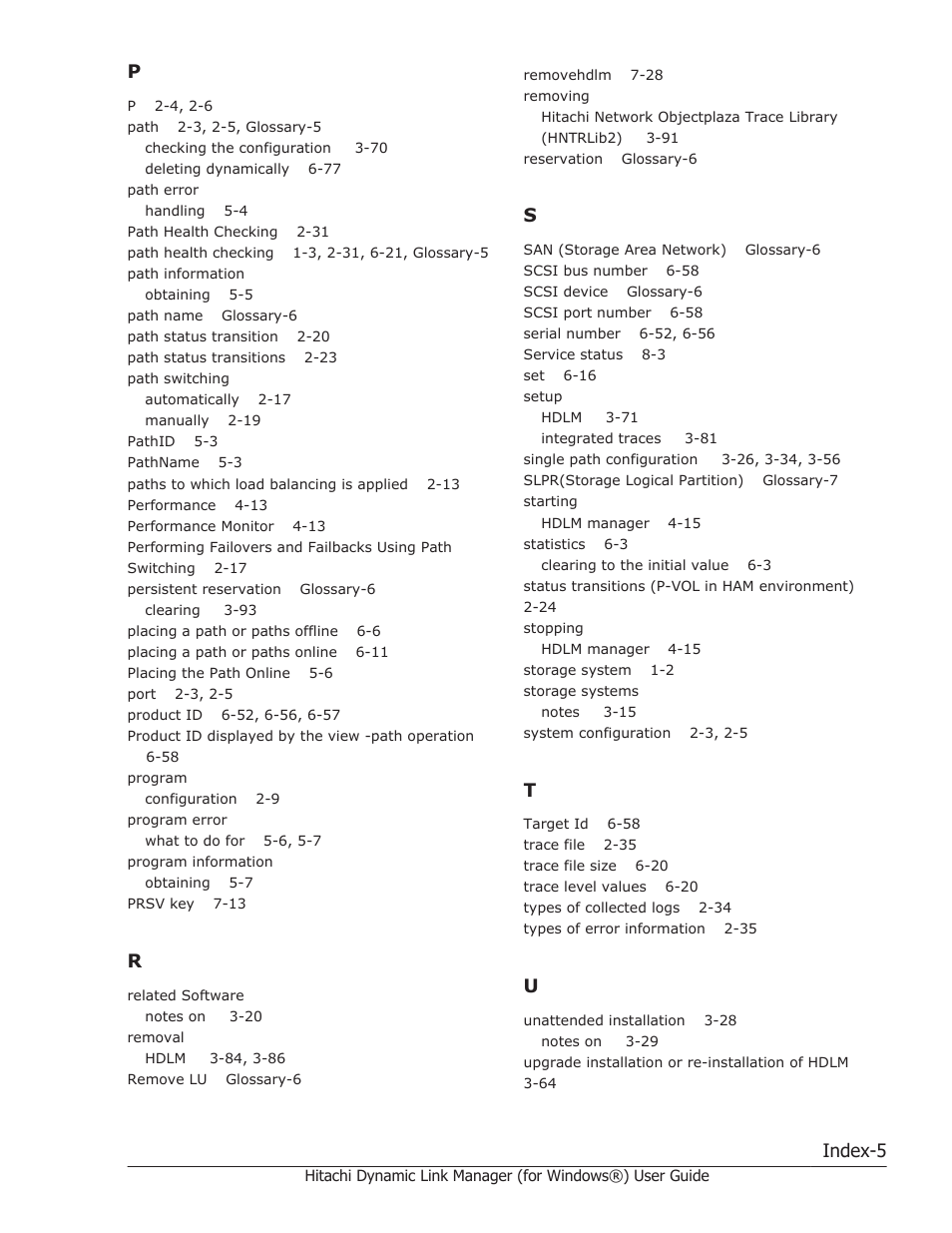 Index-5 | HP XP7 Storage User Manual | Page 443 / 446