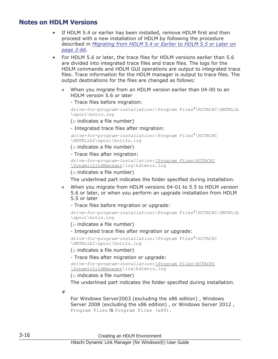 Notes on hdlm versions, Notes on hdlm versions -16 | HP XP7 Storage User Manual | Page 84 / 446