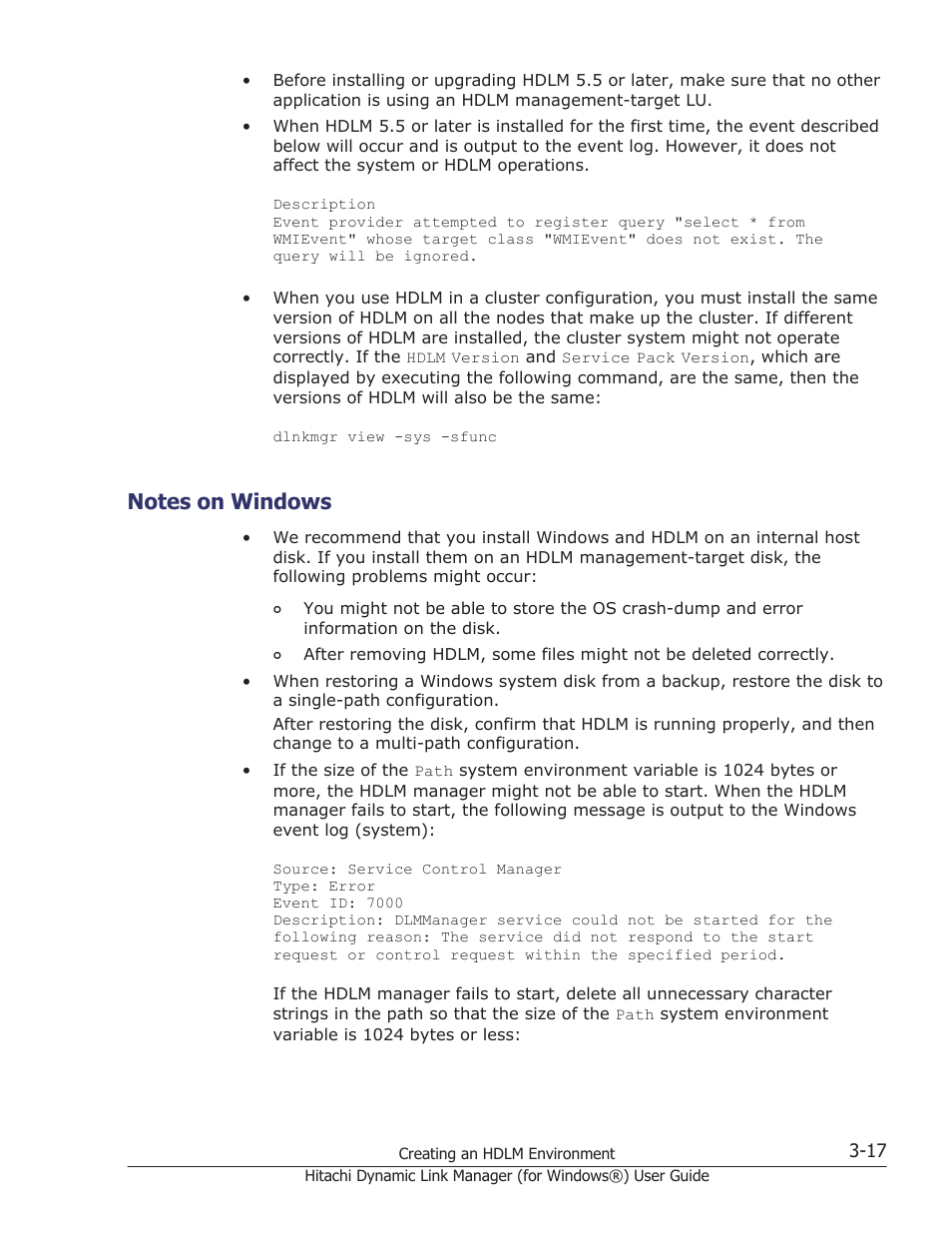 Notes on windows, Notes on windows -17 | HP XP7 Storage User Manual | Page 85 / 446