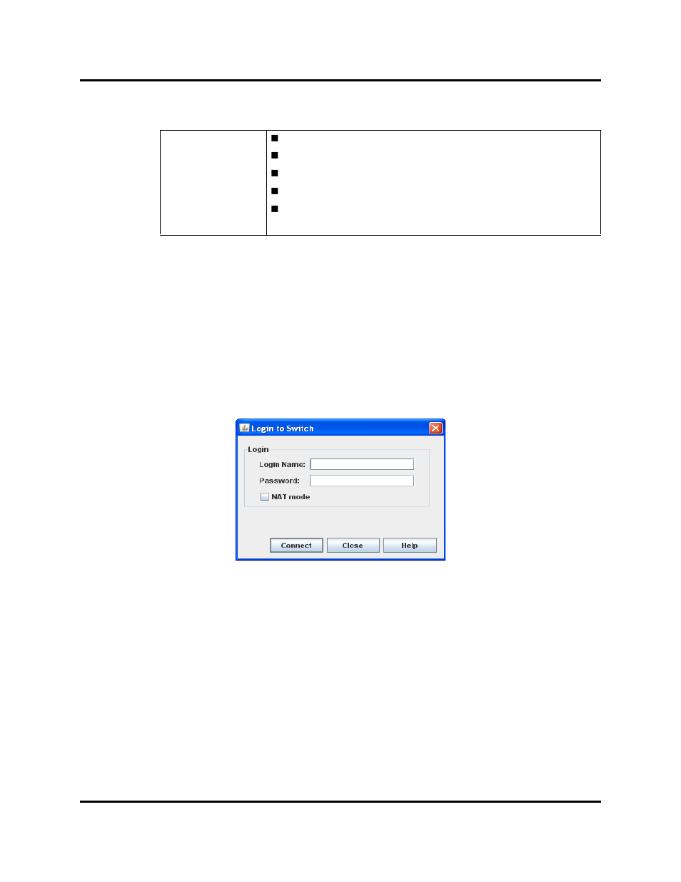 Opening quicktools, Login to switch dialog | HP Switch SFP Modules User Manual | Page 12 / 100