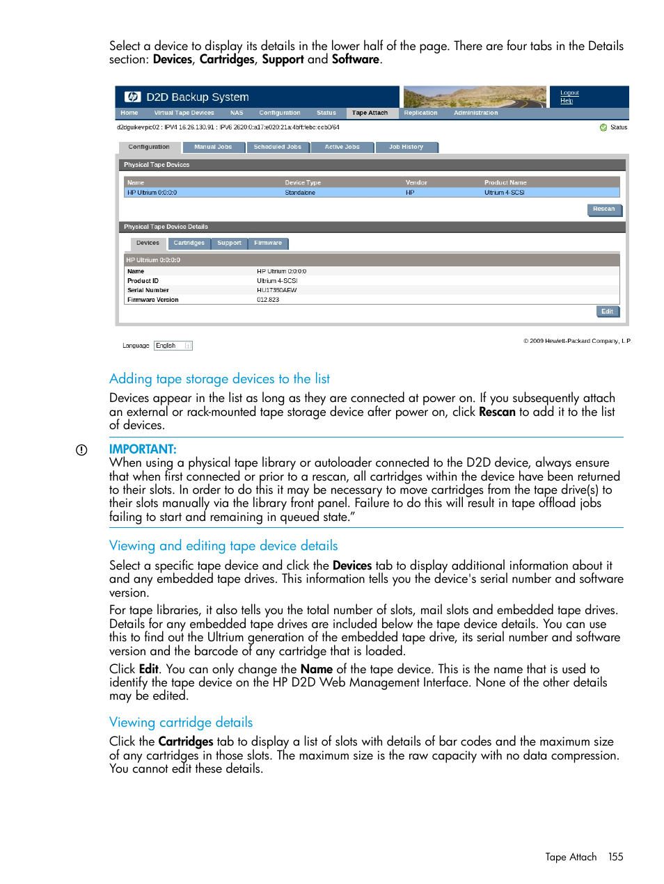 HP StoreOnce Backup User Manual | Page 155 / 178