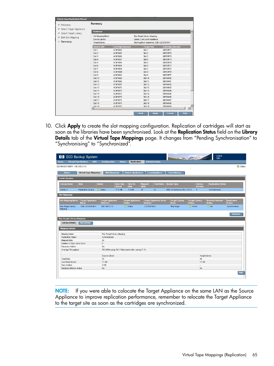 HP StoreOnce Backup User Manual | Page 65 / 178