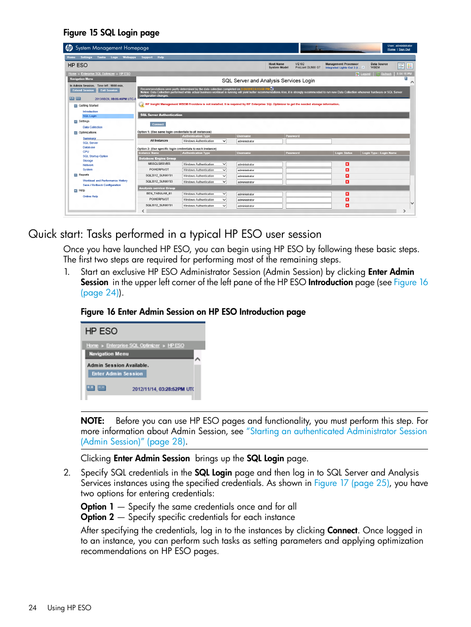 Quick, Quick start: tasks performed in a, Figure 15 | HP ProLiant DL980 G7 Server User Manual | Page 24 / 81