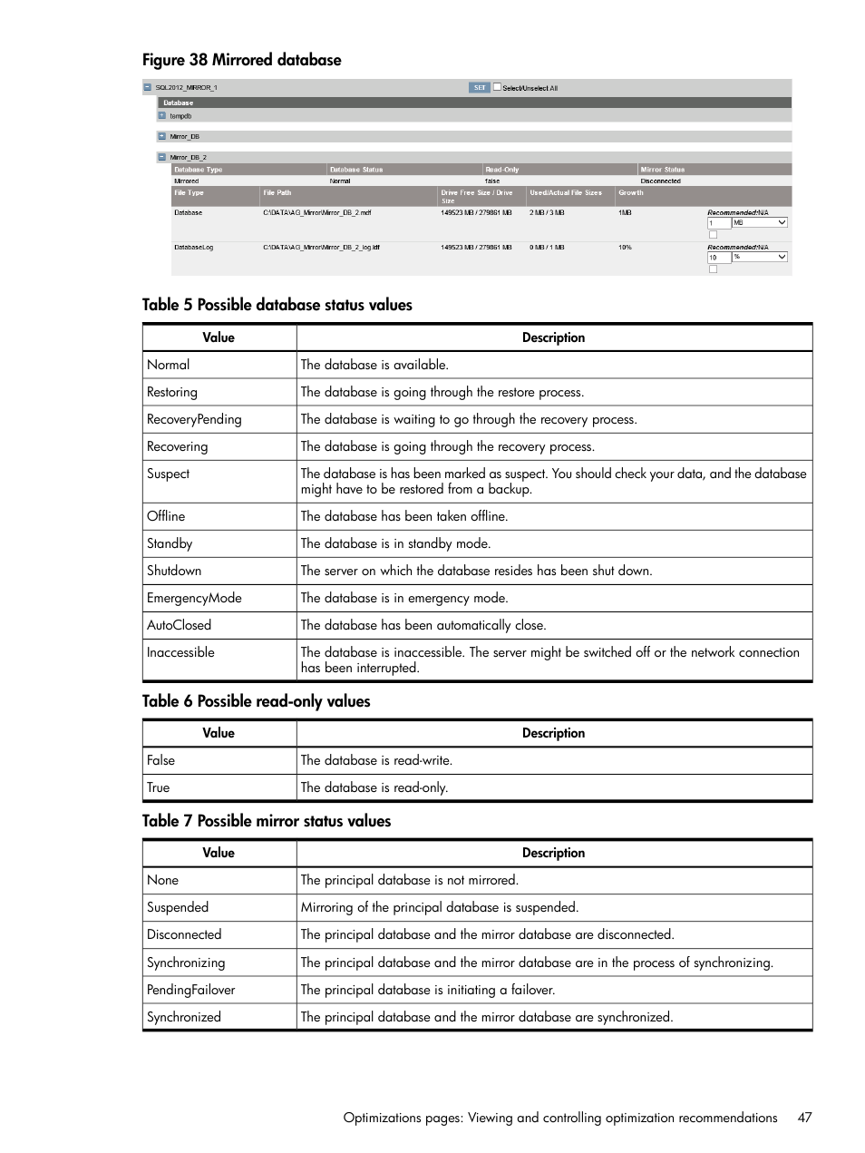 HP ProLiant DL980 G7 Server User Manual | Page 47 / 81