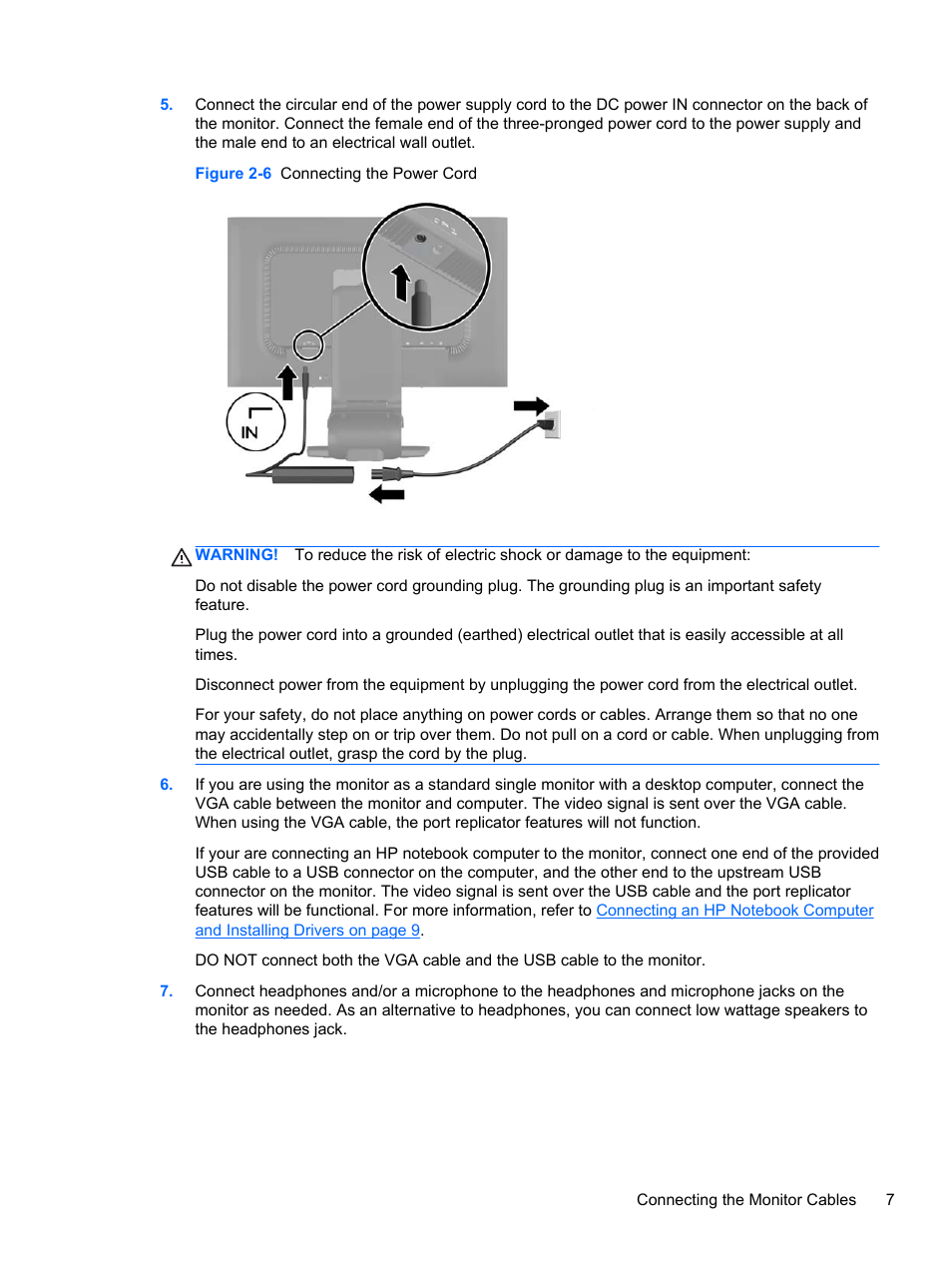 HP Compaq L2311c 23-inch Notebook Docking Monitor User Manual | Page 13 / 32