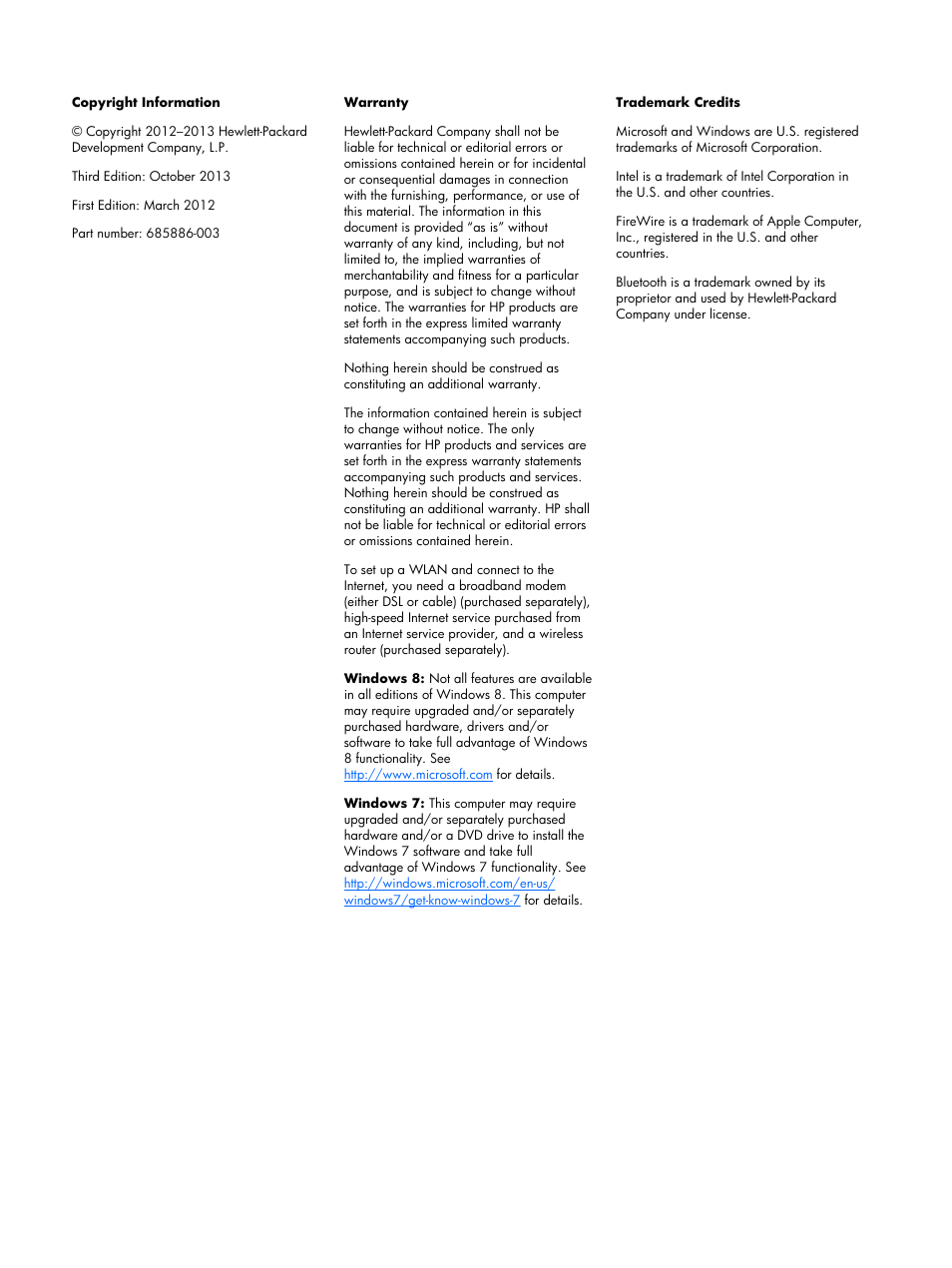 HP Z1 Workstation User Manual | Page 2 / 61