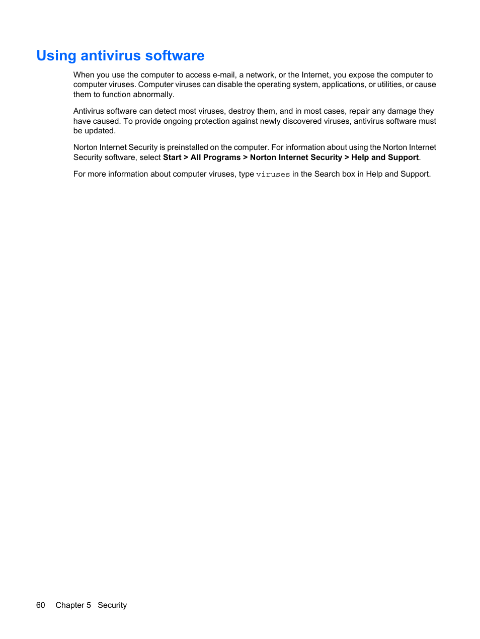 Using antivirus software | HP Mini 5101 User Manual | Page 70 / 114