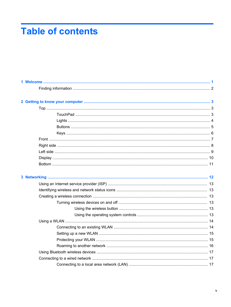 HP Mini 210-3001xx PC User Manual | Page 5 / 89