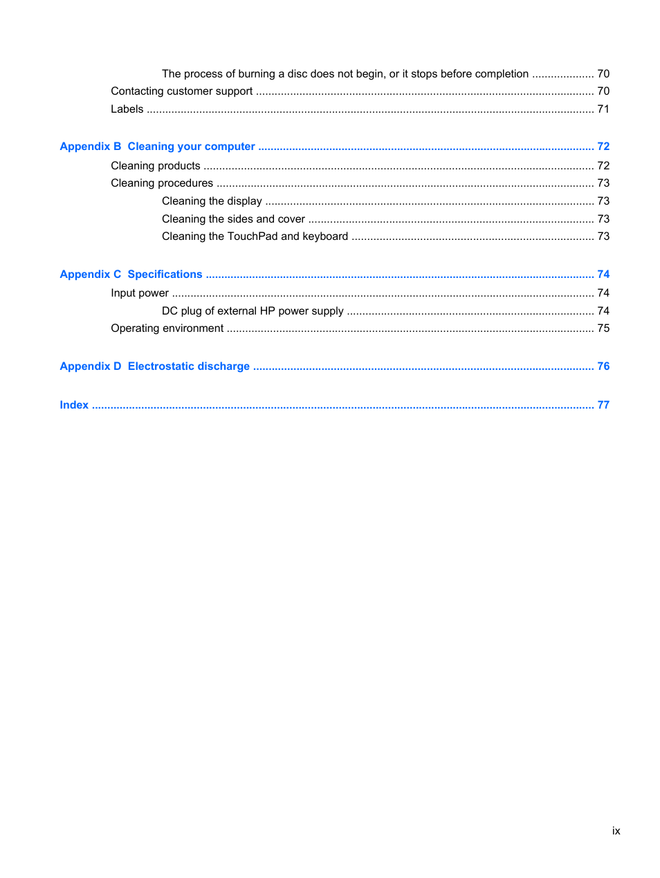 HP Mini 210-3001xx PC User Manual | Page 9 / 89