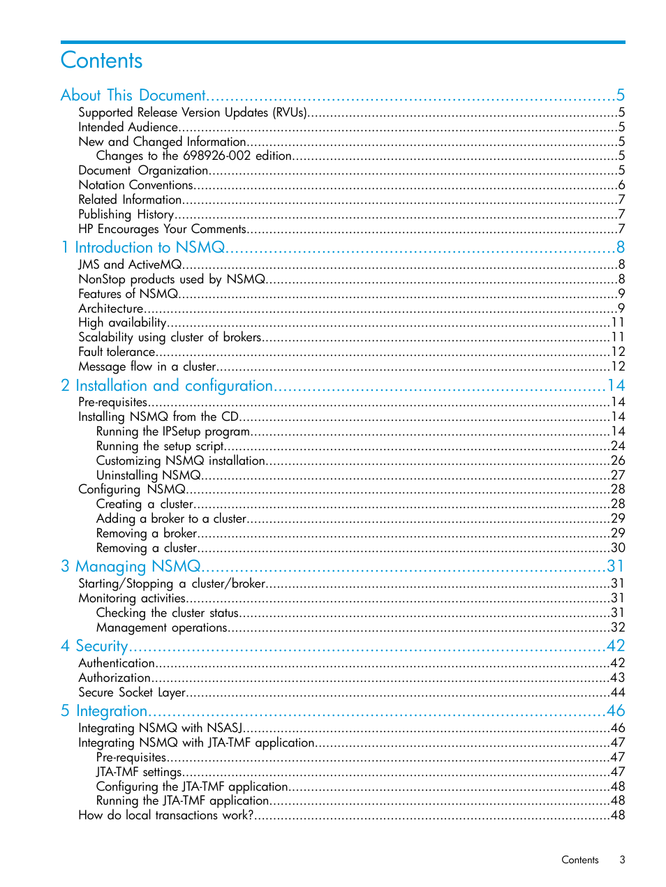 HP Integrity NonStop H-Series User Manual | Page 3 / 65