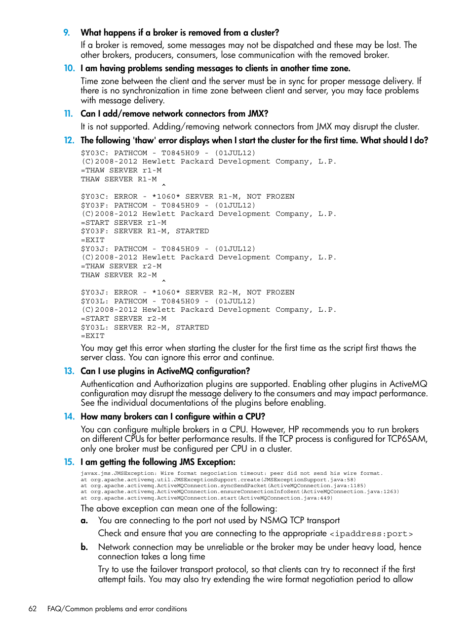 HP Integrity NonStop H-Series User Manual | Page 62 / 65