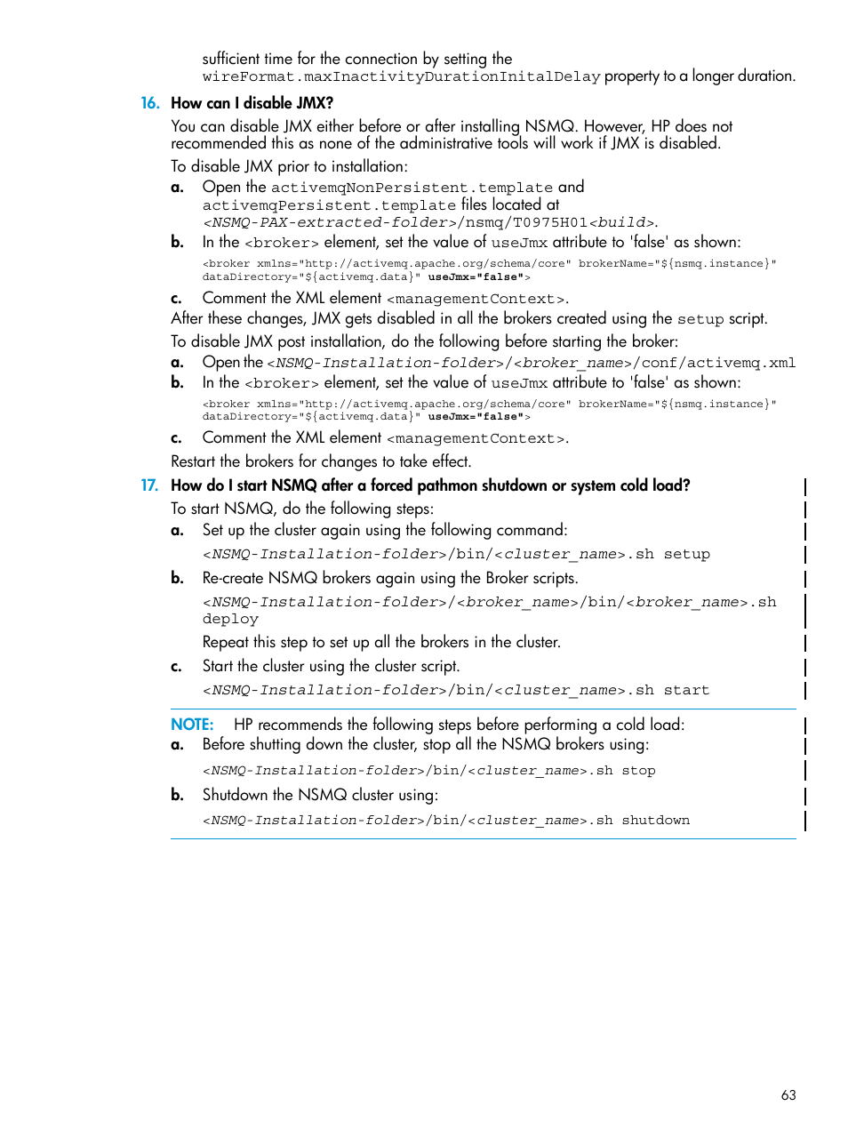 HP Integrity NonStop H-Series User Manual | Page 63 / 65